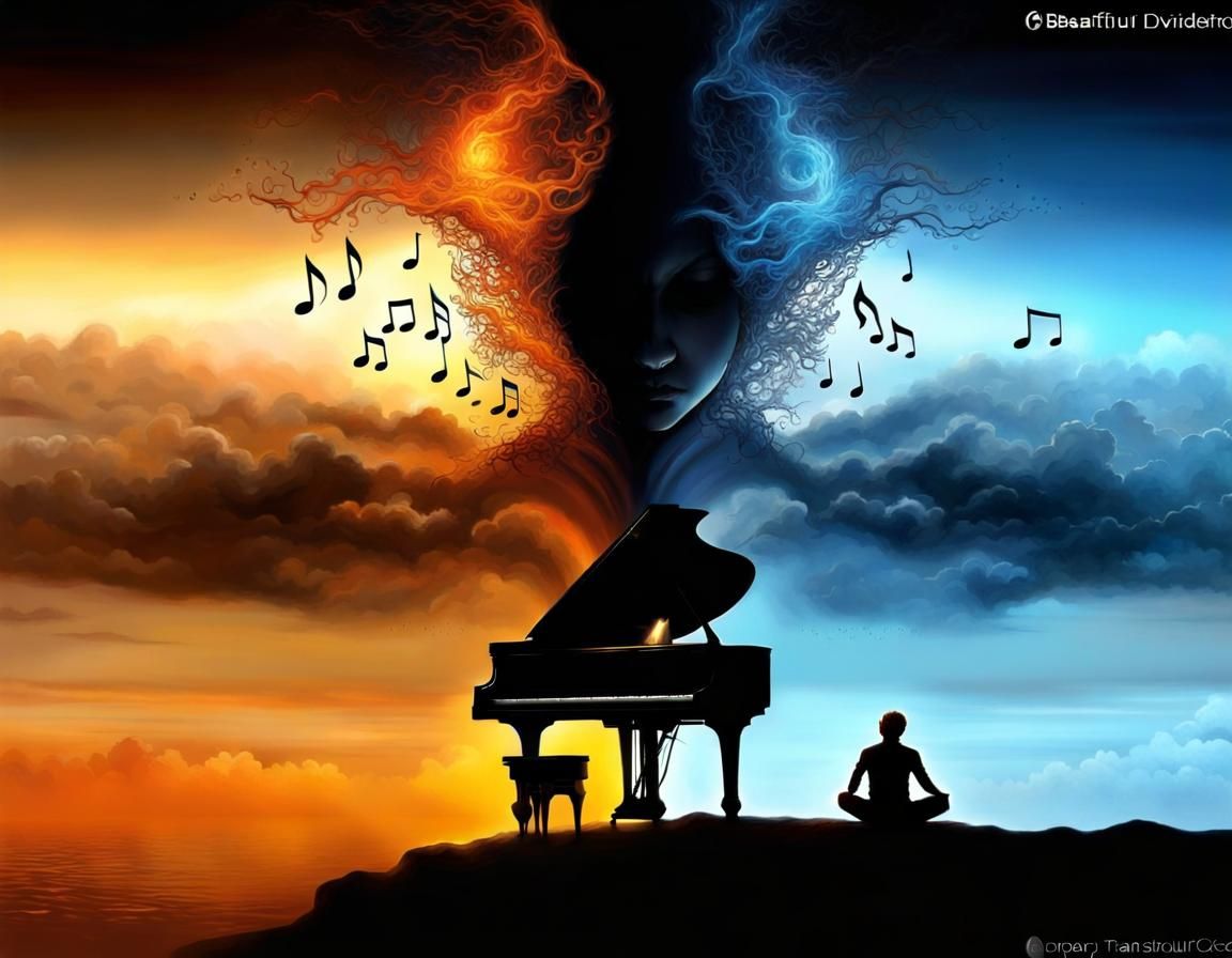 Music Calms the Soul: A Romantic Illustration