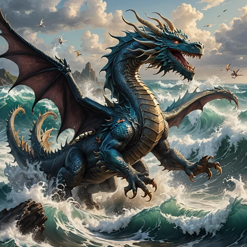 Dragons Dance Above the Waves