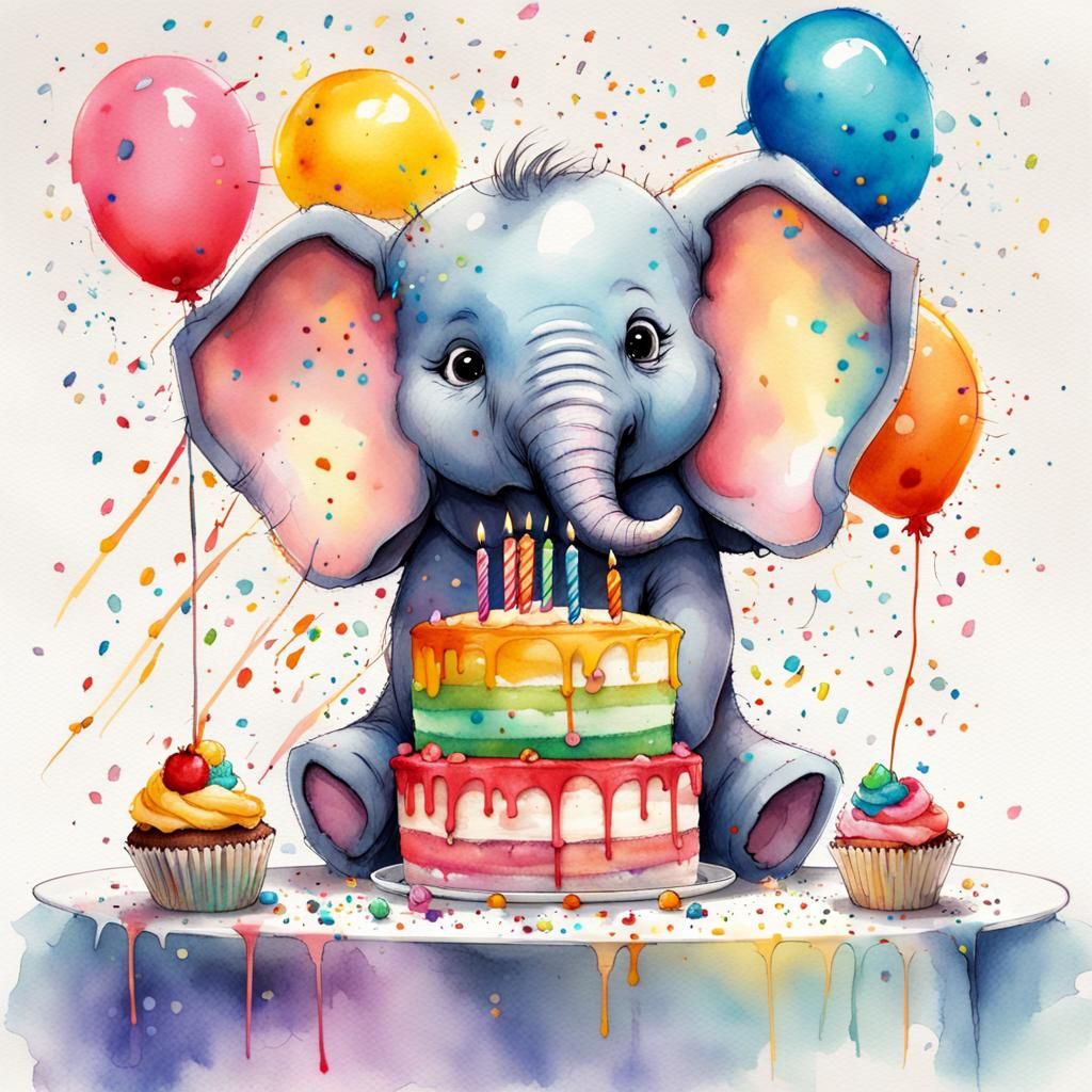 Baby Elephant's Birthday Party: A Heartwarming Celebration