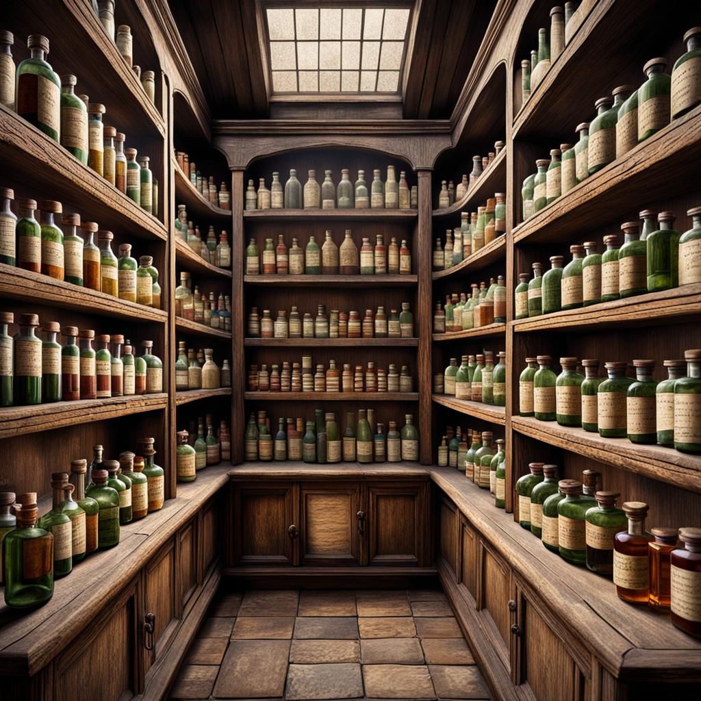 Realistic 1800s Pharmacy in Fort Hospital
