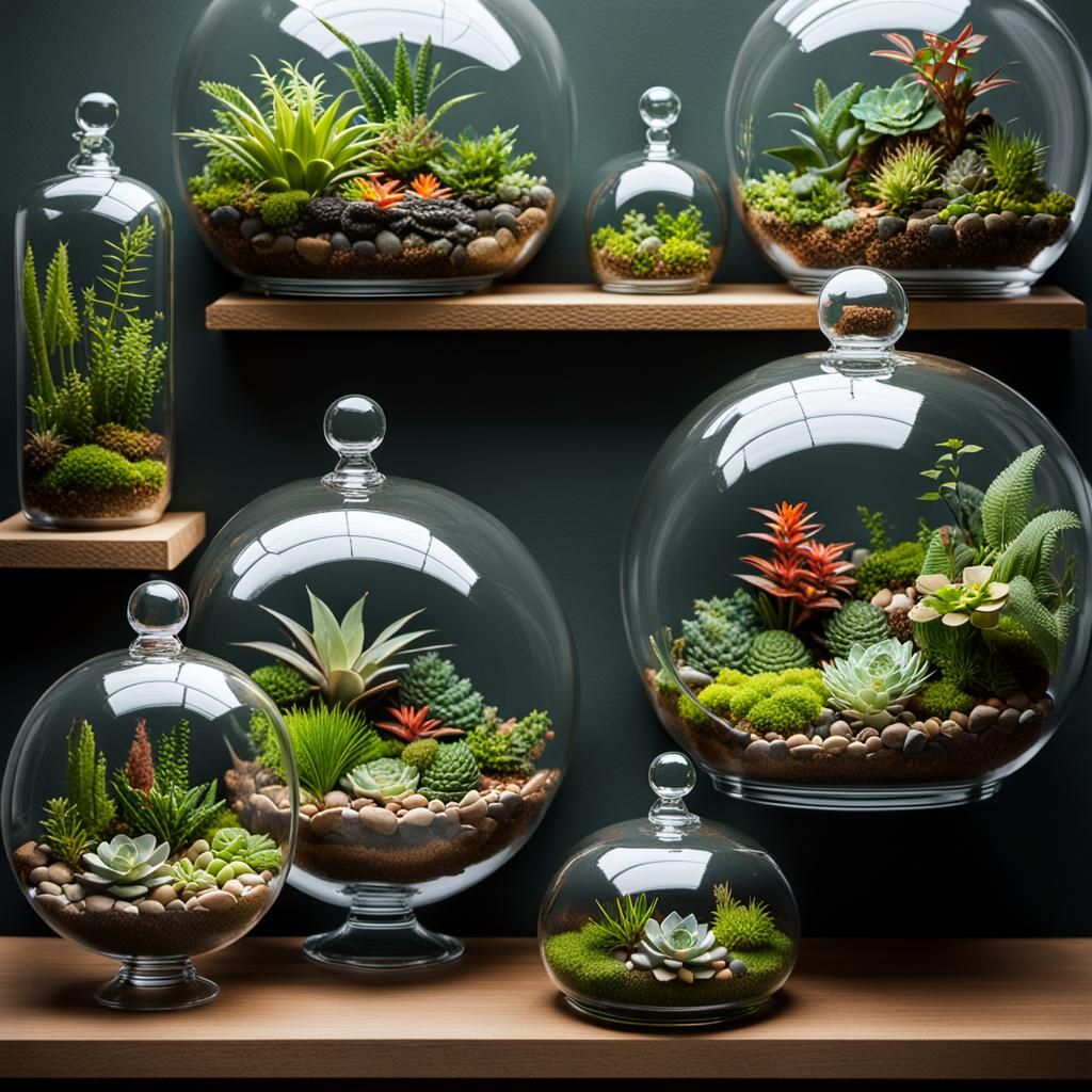 Interconnected Terrariums: Professional Photography