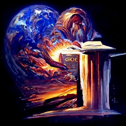 Genesis: The Divine Word in Oil Painting