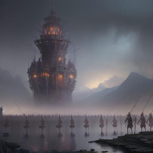 Pikemen Training on Ethereal Fantasy Island