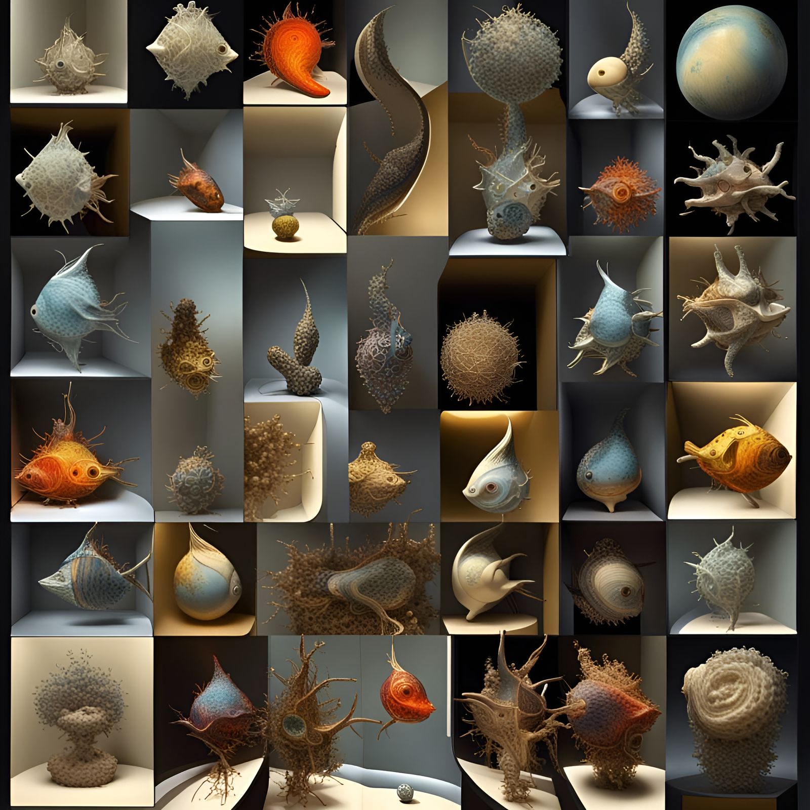 Surreal Mandelbulb Fractal in Vivid Octane Render