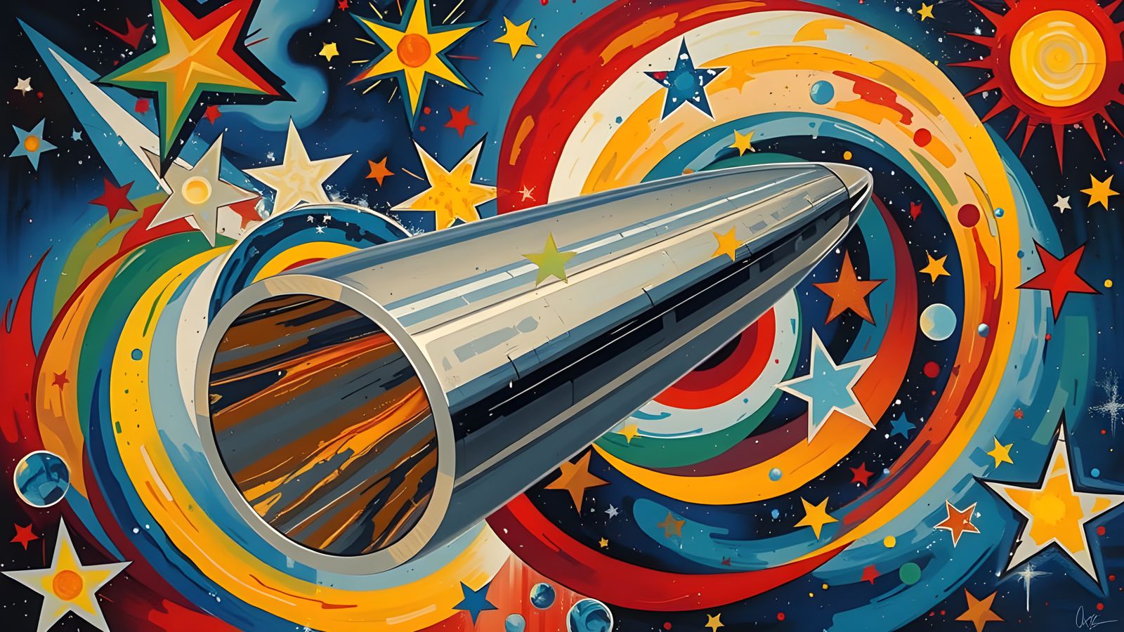 Vibrant Mirror Vortex