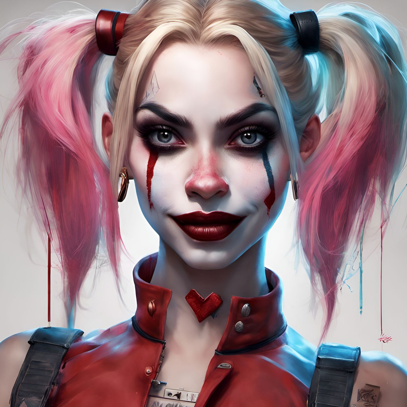 Harley Quinn: Detailed 3D Digital Art