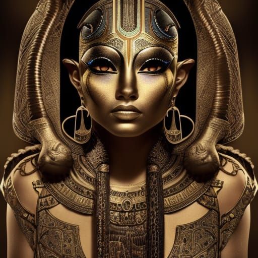 Goddess Bastet: Epic Digital Matte Painting
