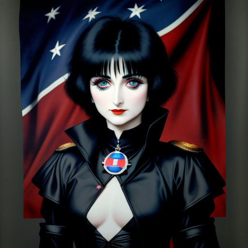 Siouxsie Sioux in Elegant, Art Deco-Inspired Portrait