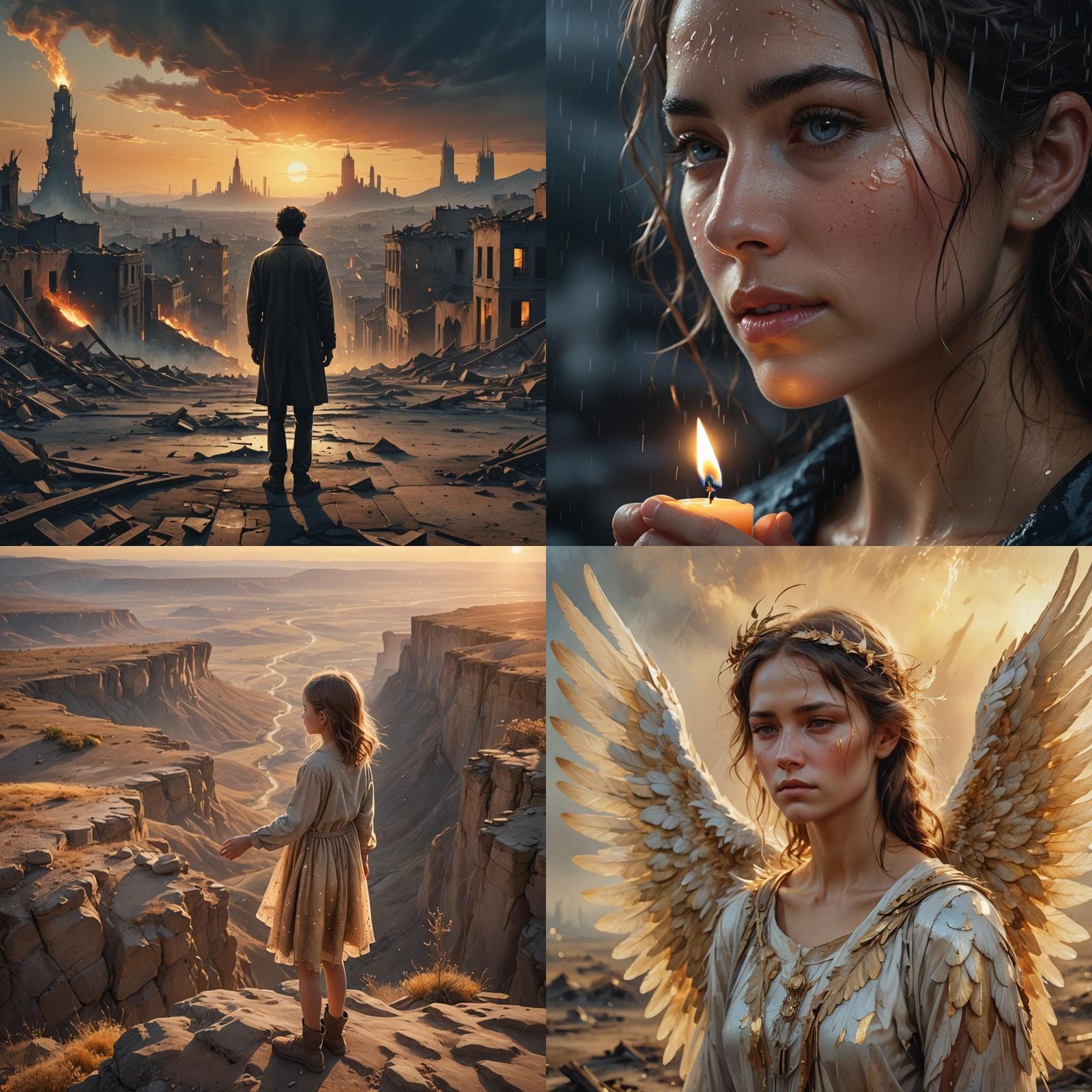 Hope Emerges from Darkness: A Symbolic Image