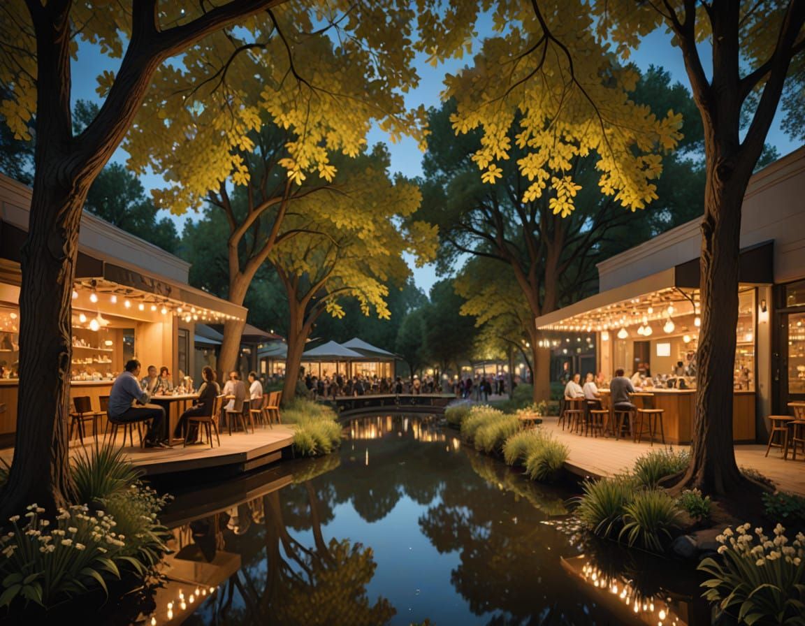 Vibrant Mural of NightCafe Community in a Hyper-Realistic St...