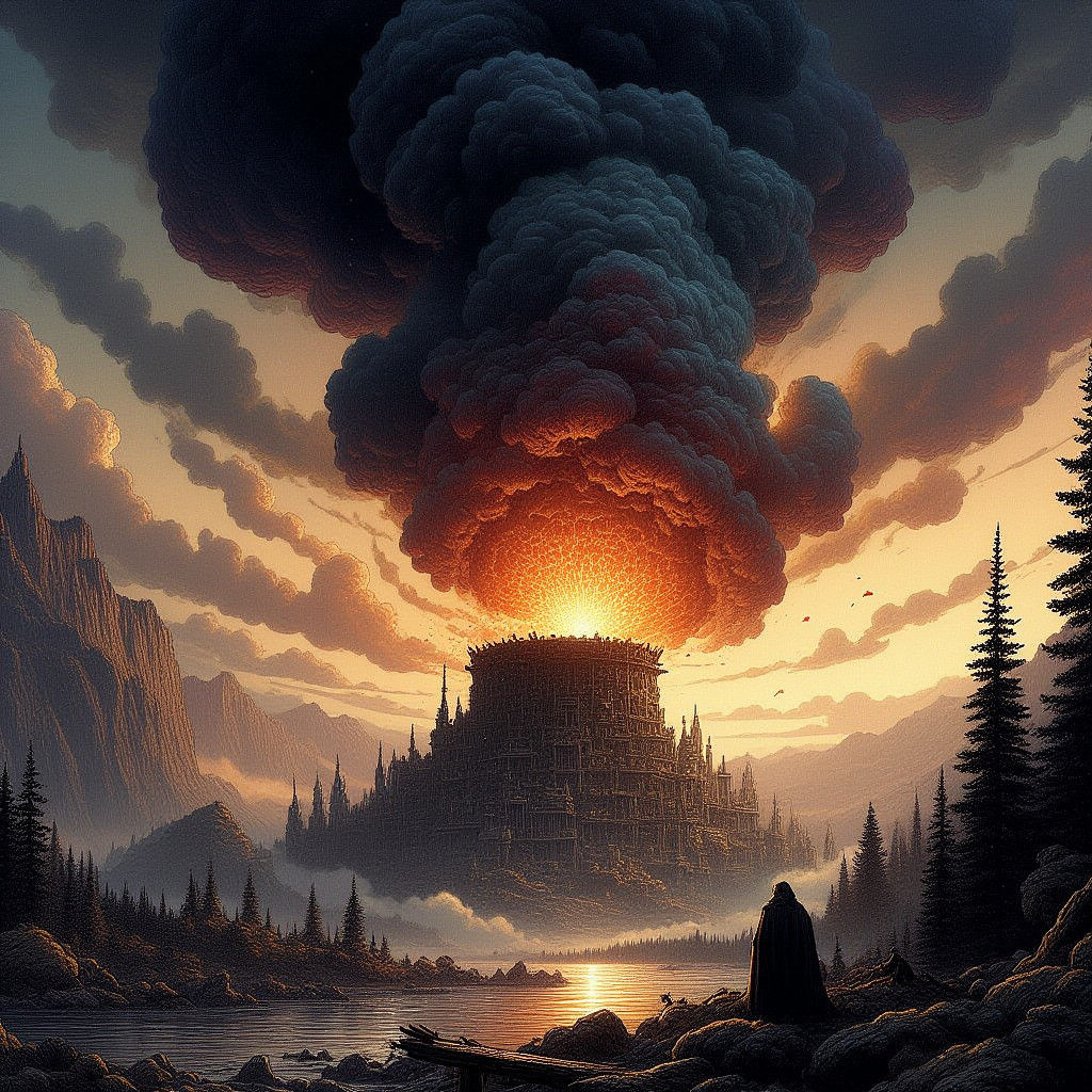 Epic Apocalyptic Fairy Tale Scene in 8k