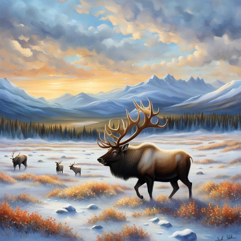 Elks on the Tundra