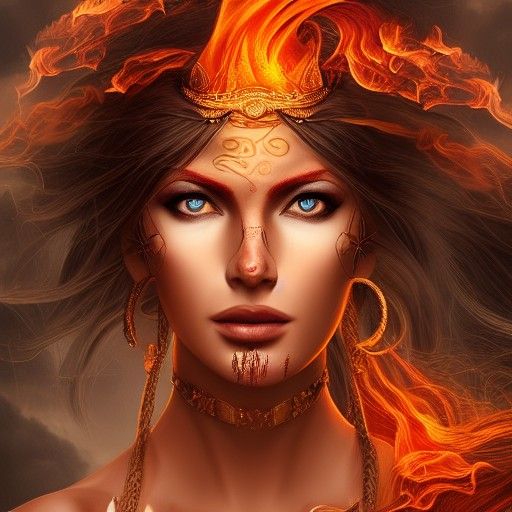 Dynamic Goddess of Fire, Love, and War