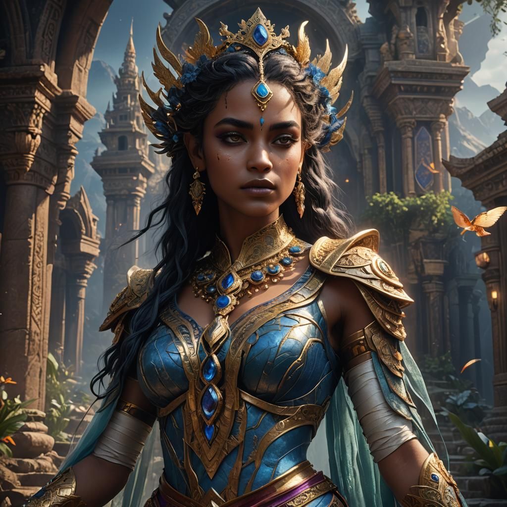 Ethereal Egyptian Queen: Fantasy Concept Art