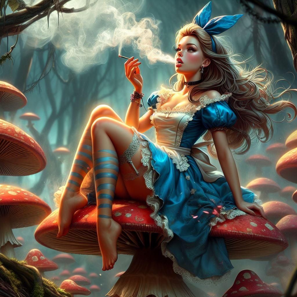 Bohemian Disney Princess in Wonderland