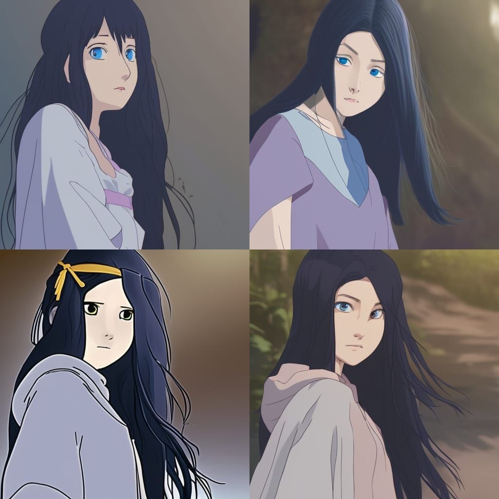 Elegant Woman Portrait in Detailed Digital Art Style