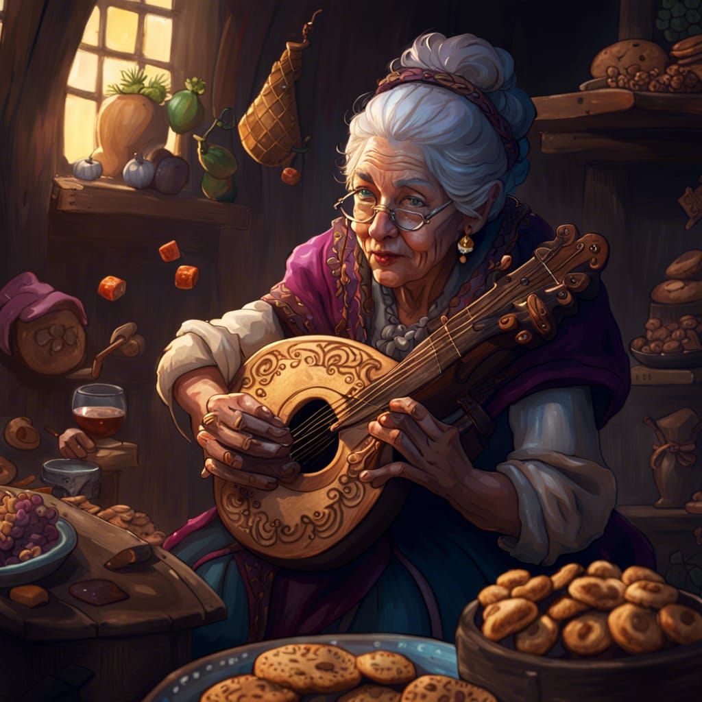 Sweet Bard Grandma Manifesting Magic Cookies