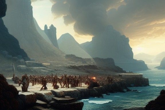 Greek Gods Clash with Titans in Epic Battle