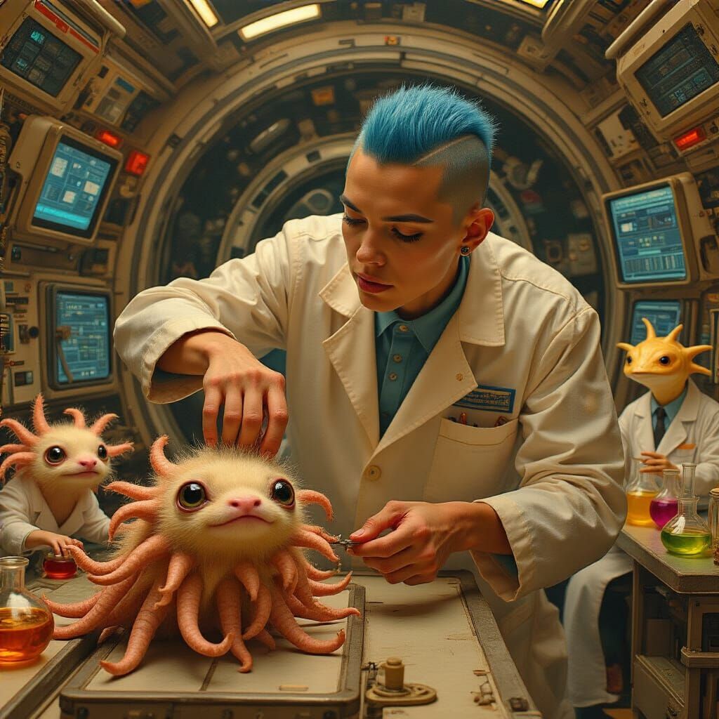 Never a dull day in the science lab!