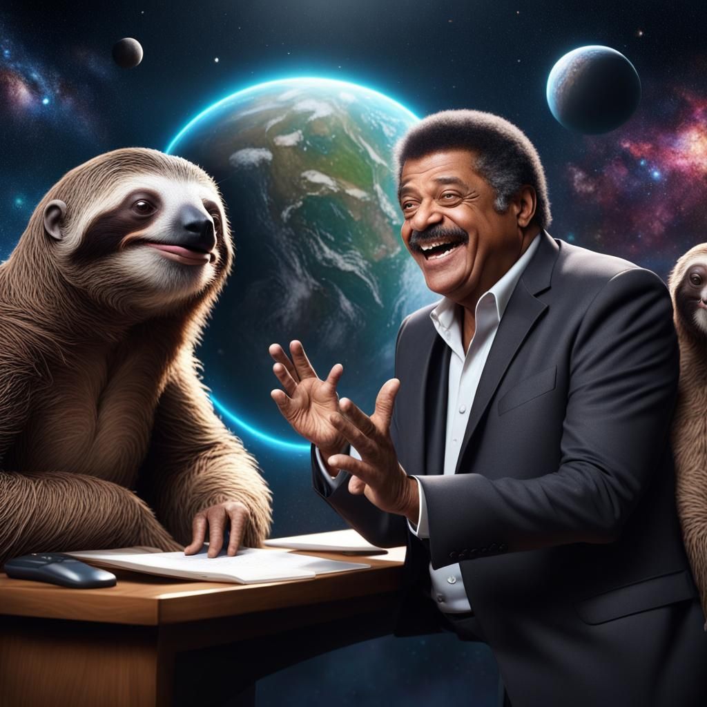 Neil deGrasse Tyson Explains Universe to Sloths