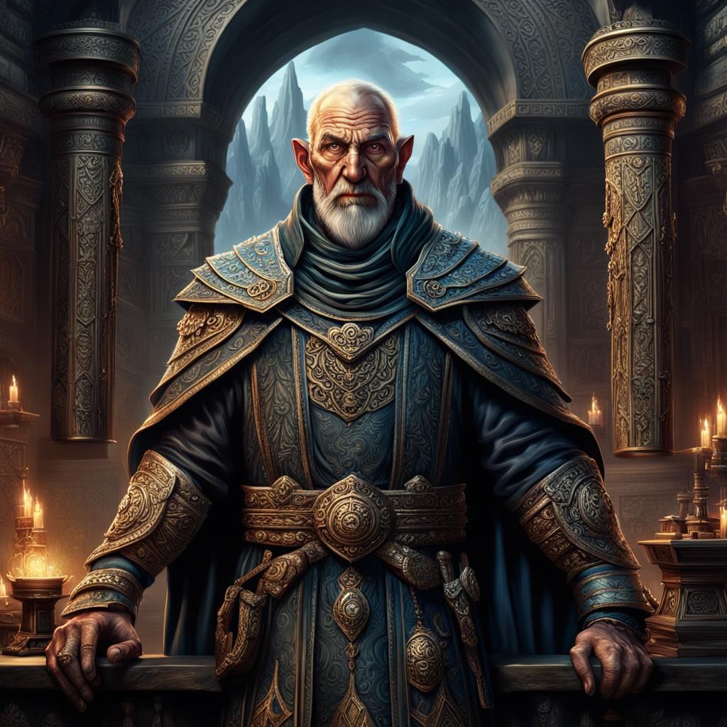 an D&D character, steward of the castle