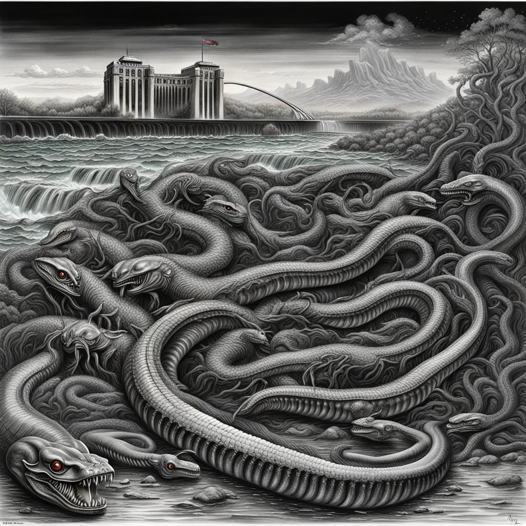 Niagara Falls Infested: H.R. Giger Style