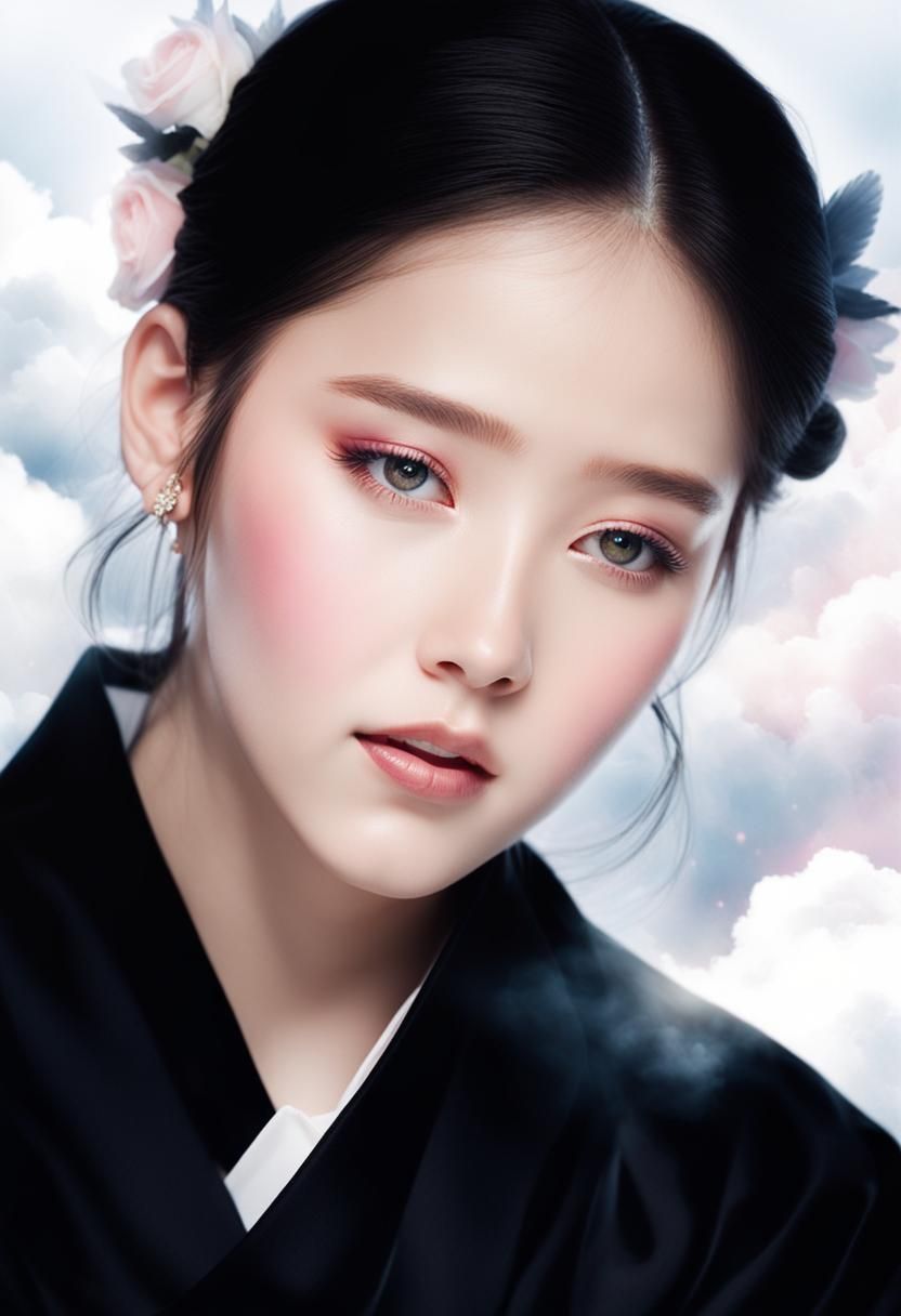 Blackpink in Angelic Attire: Pastel Watercolor