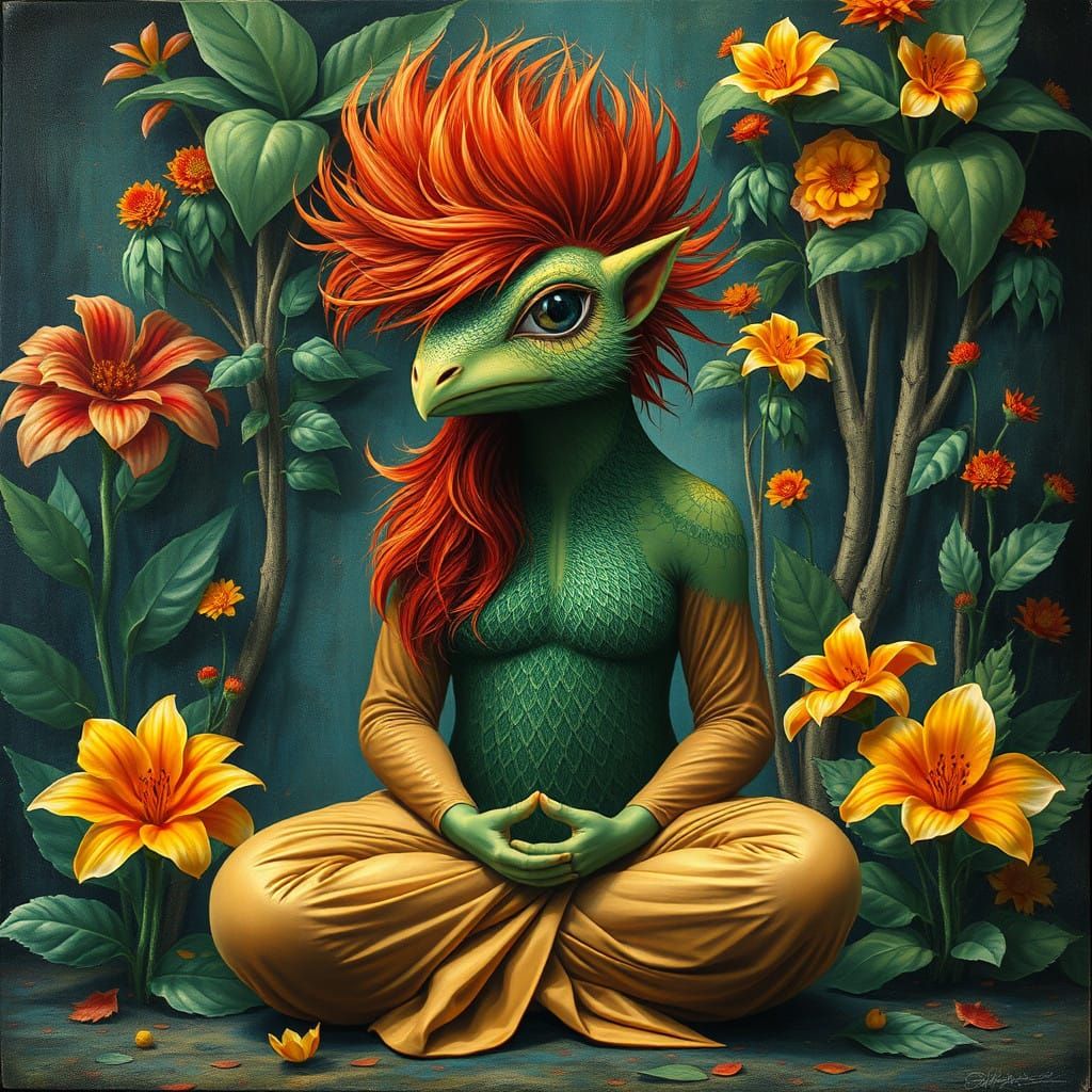 " Hiperrealismo, pintura al óleo surrealista, colores apagad...