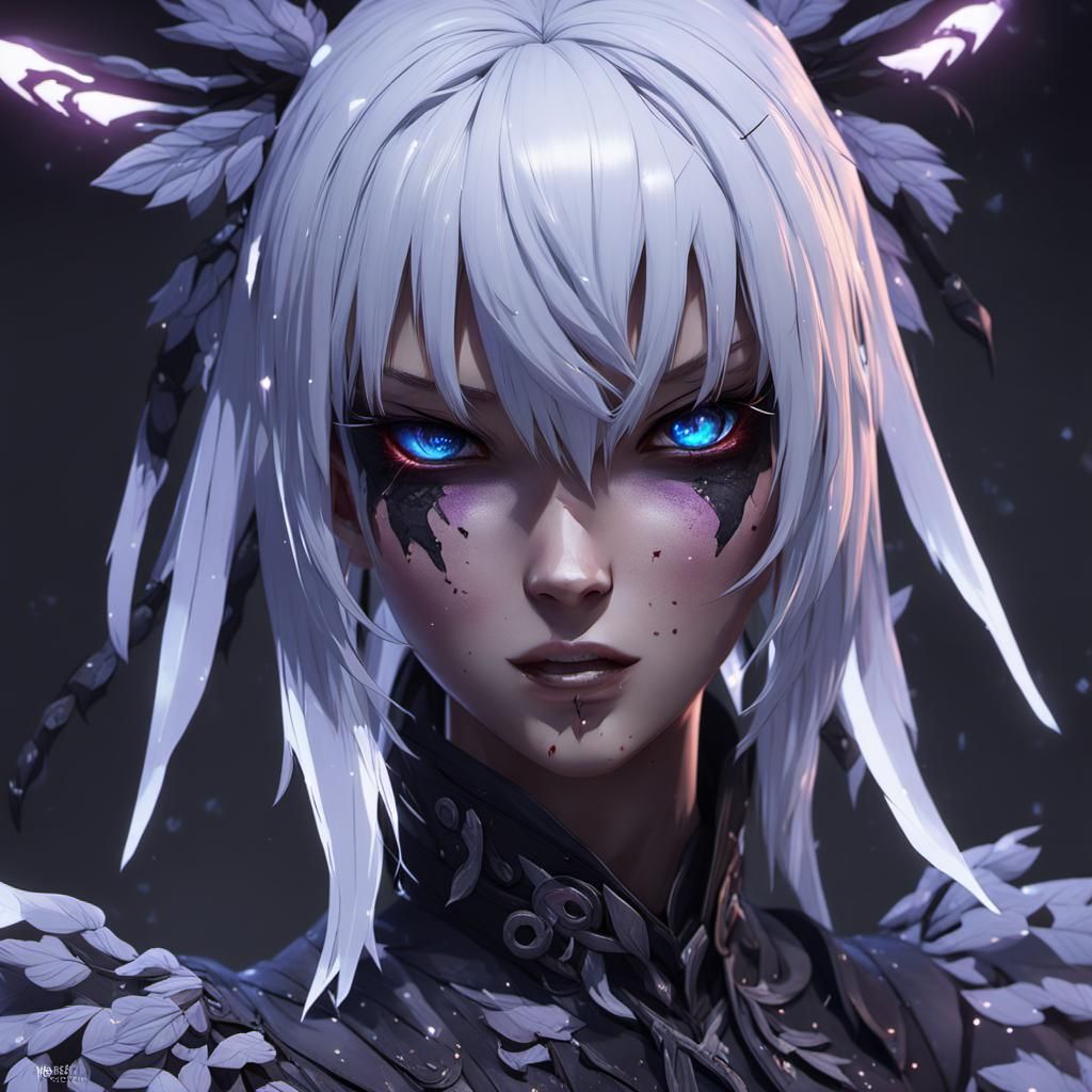 Anime Nightmare Girl in Detailed 3D Art