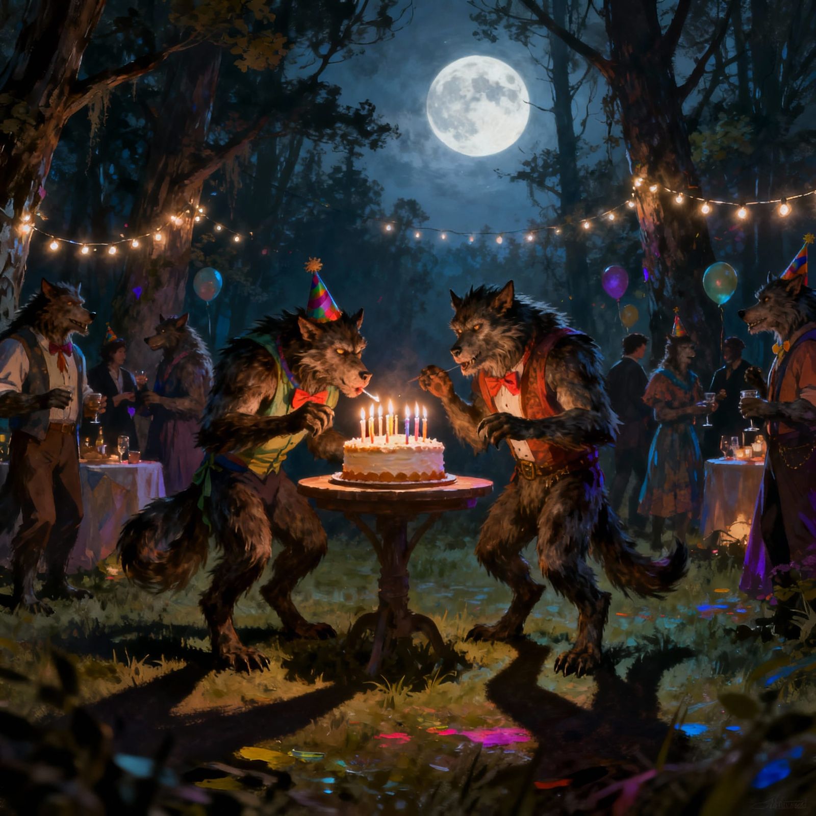 Werewolf Birthday Bash Under Full Moon