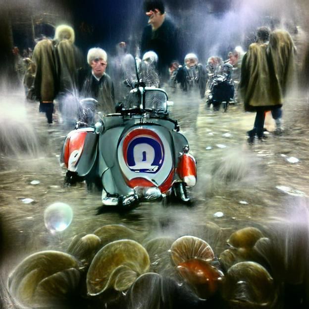 Retro Album Cover in 1960s Rock Style