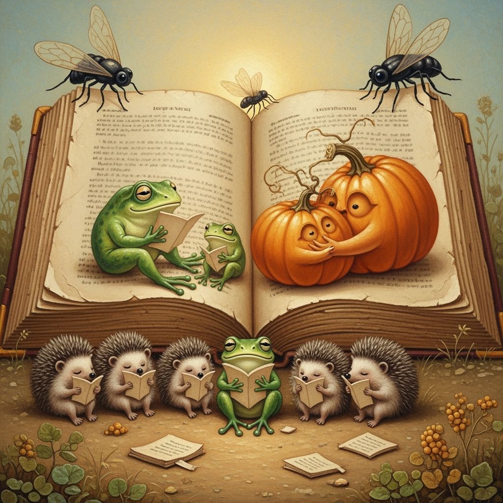 Dreaming Frogs and Hedgehogs Eat Antique Books