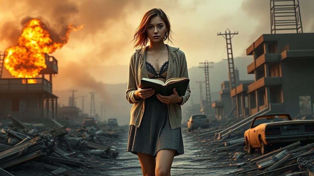 A Post-Apocalyptic Woman Finds Moral Truth Amidst Ruins