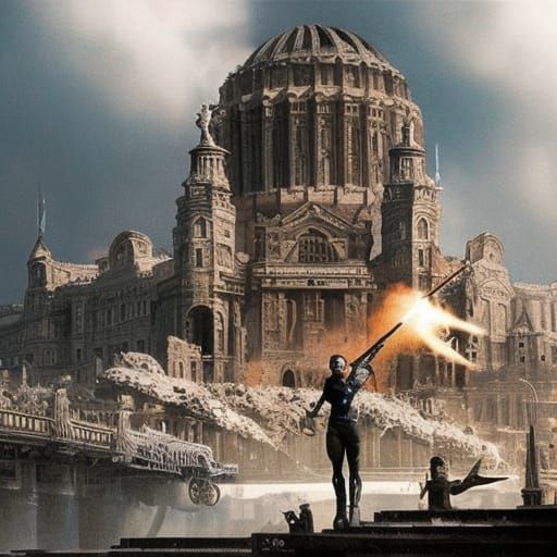 Epic Battle Scene in Digital Matte Painting