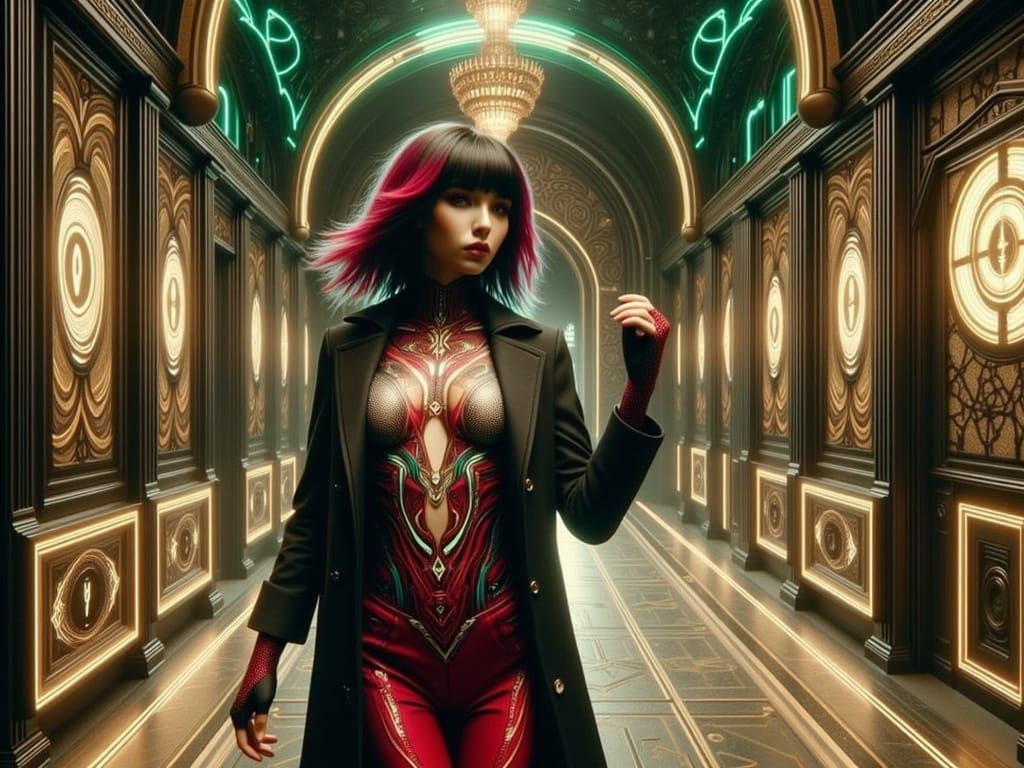 A parody in Ralph Steadman style a beautiful Madison Beer wi...