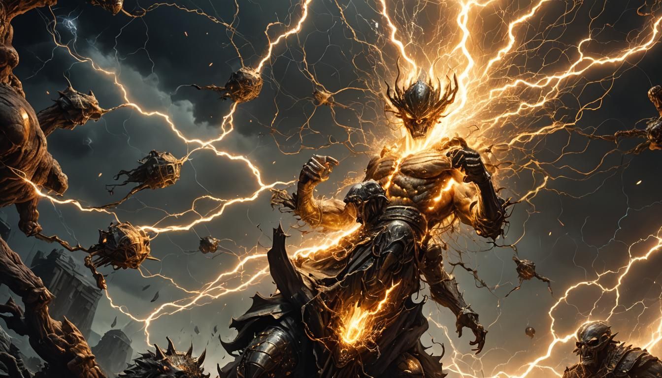 Epic Hourglass in Godly Hall, Fantasy Art