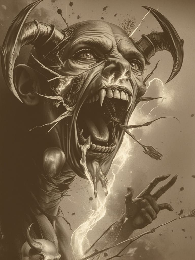 Crimson Quicksilver Connector in Sepia Tones