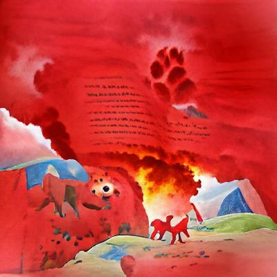 Clifford's Rampage: Storybook Illustration of World's End
