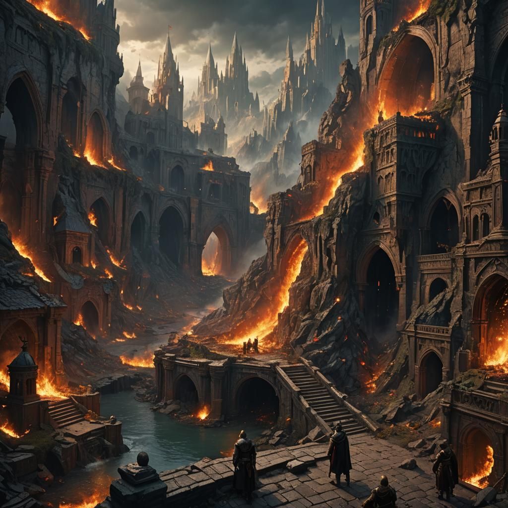 Fantastical Matte Painting with Intricate Details