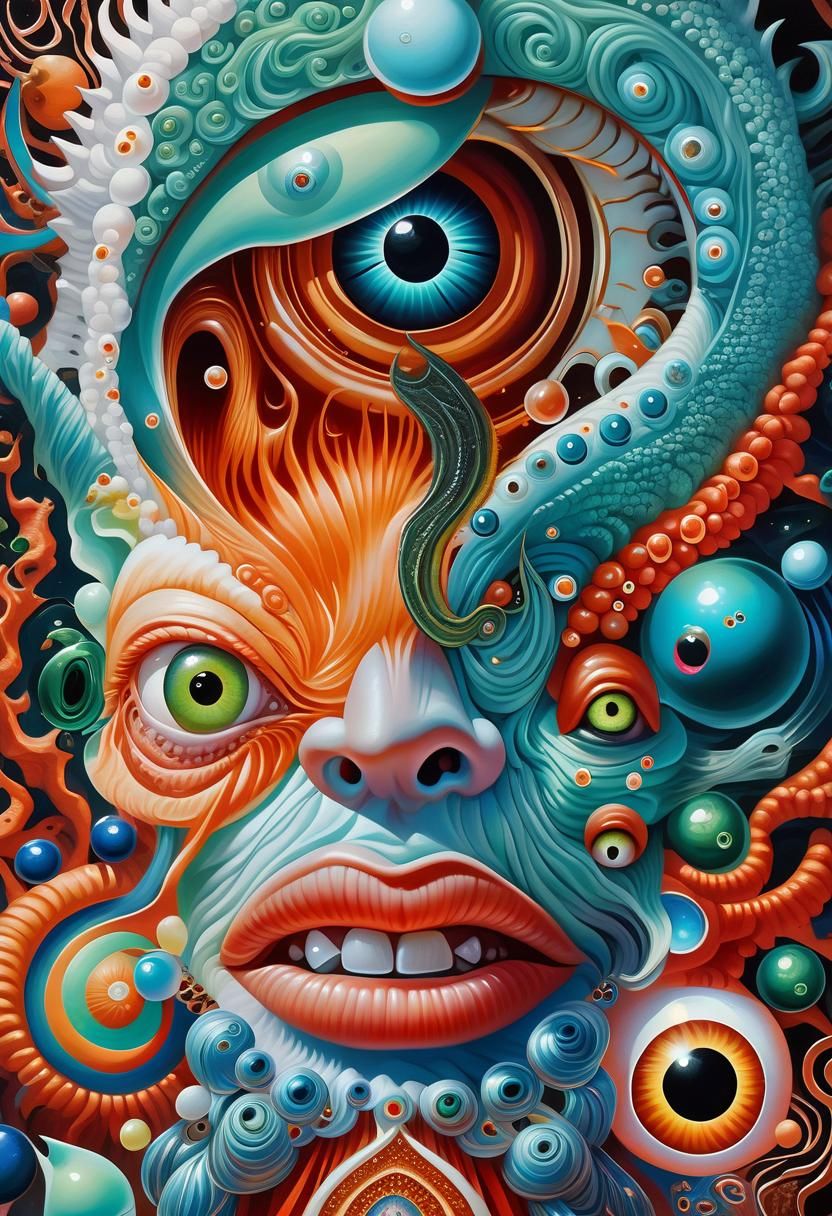 Surreal Shaman Dreamscape in Digital Oil Painting