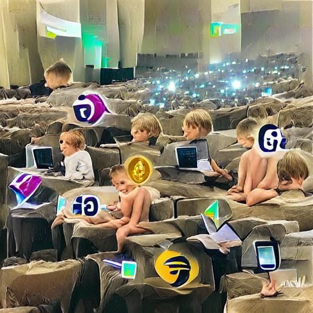 AI Concept of Crypto Generation