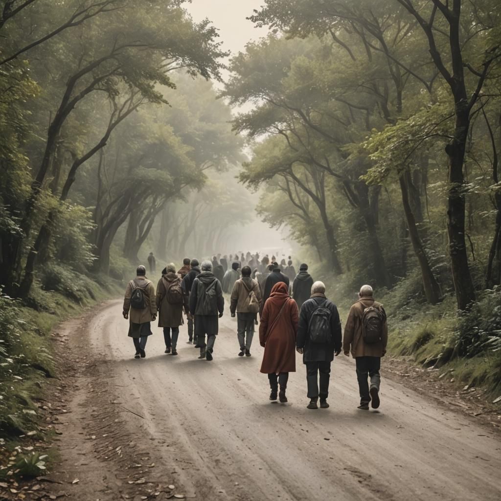 Paths of Life: A Surreal Journey of Choices