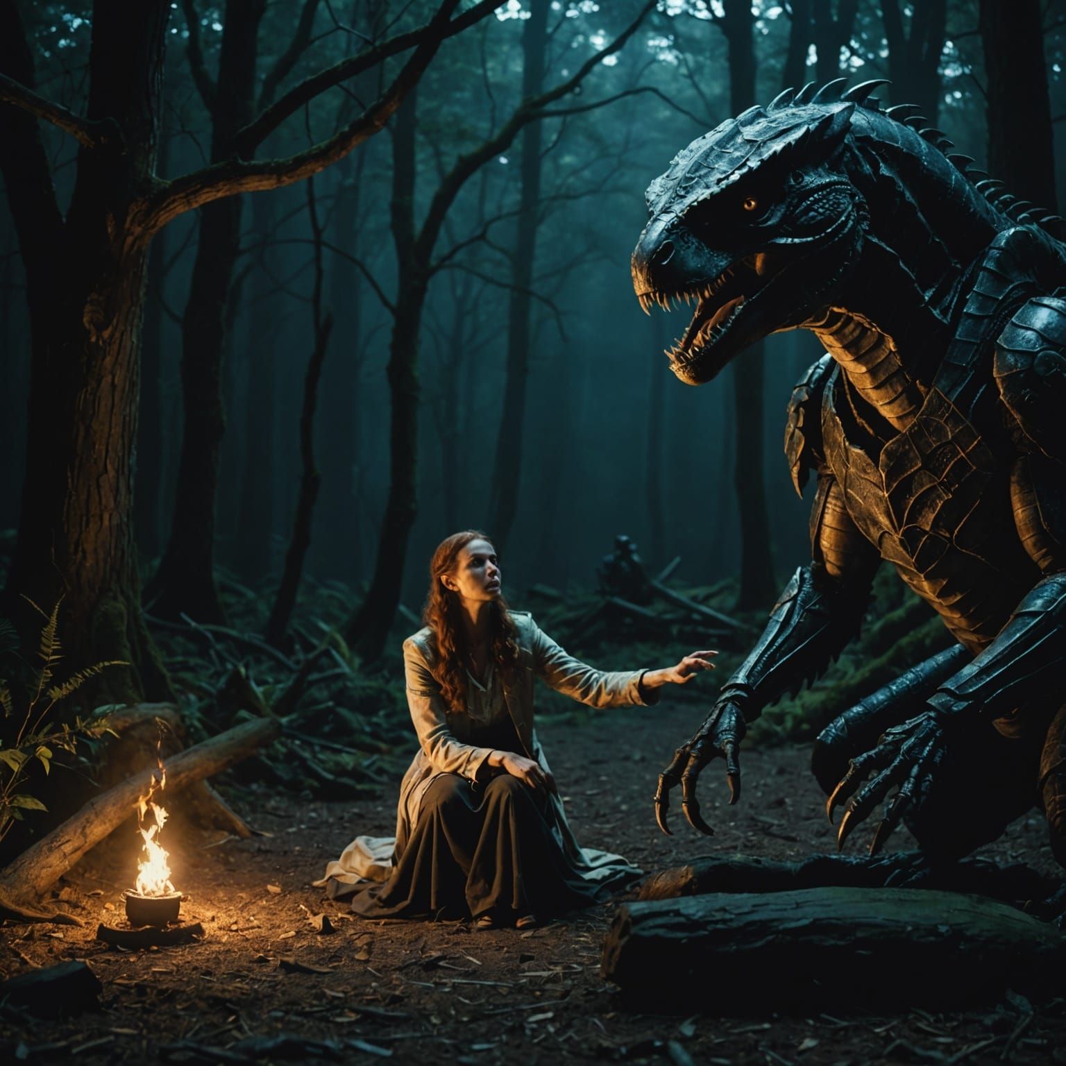 Epic Cinematic Storyteller in Film Noir Style