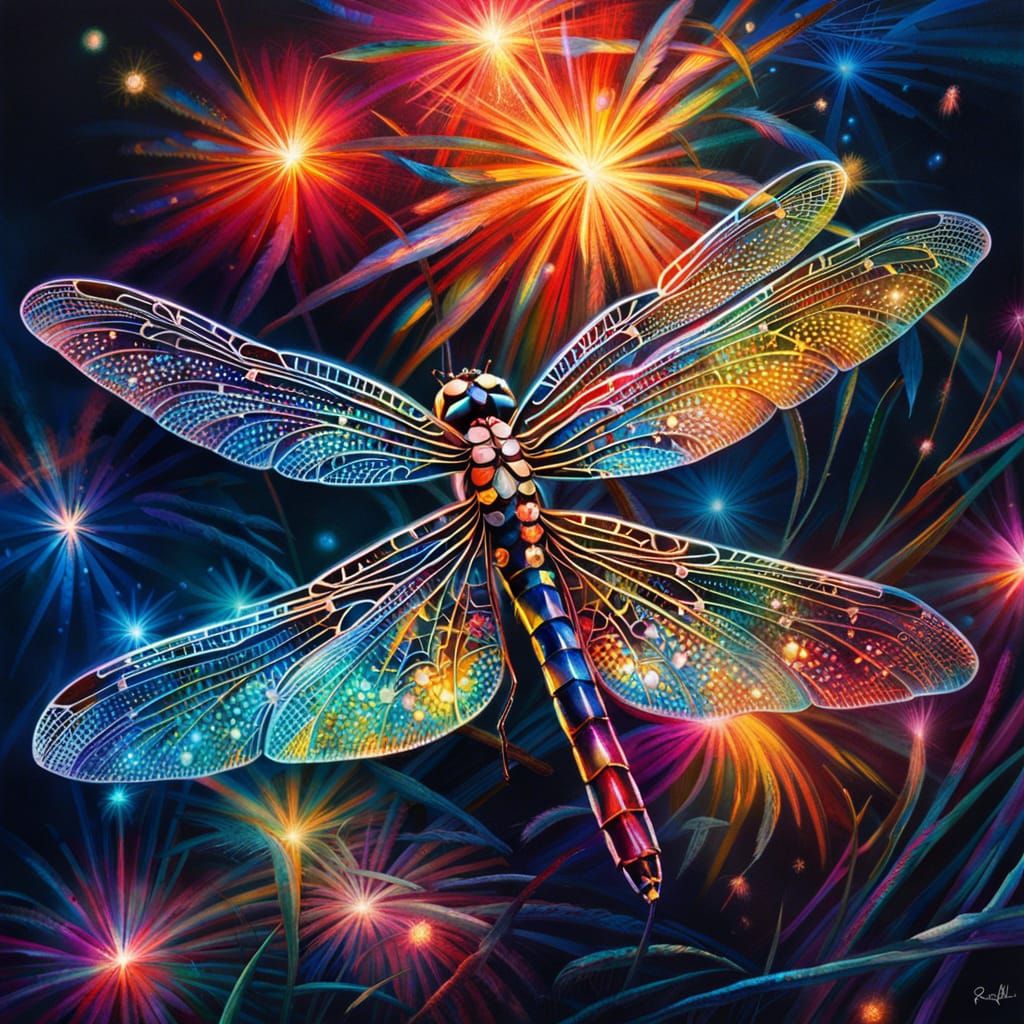 Dragonfly-fireworks