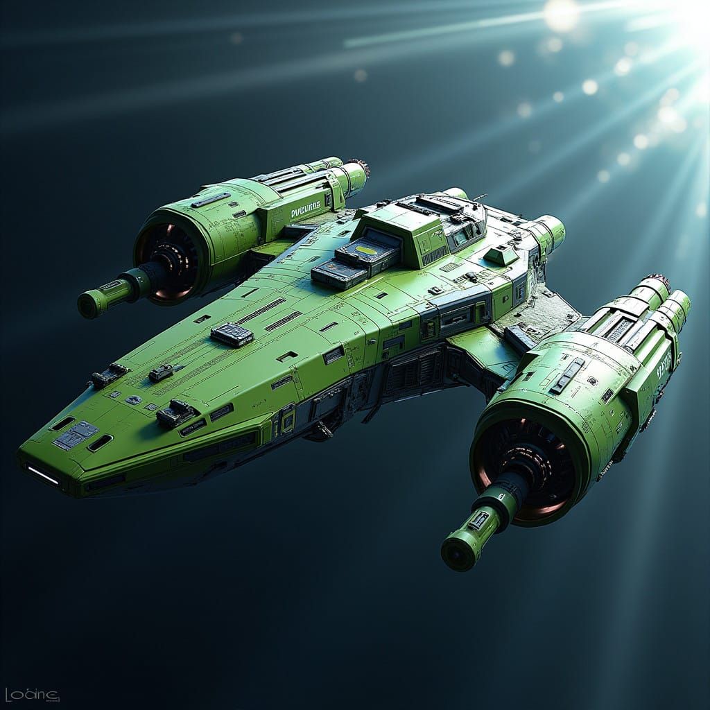 Mekhii-class Heavy Hauler Starship: Armed and Loaded