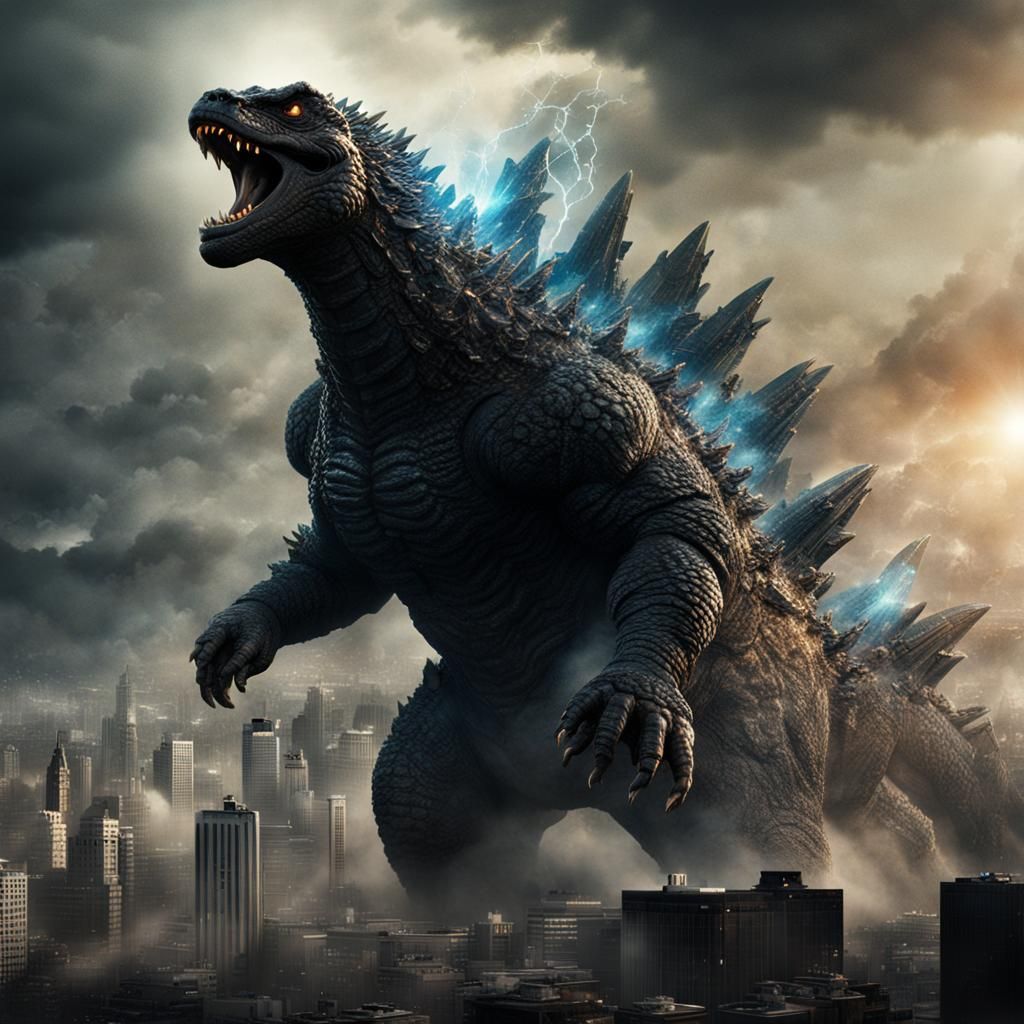 Godzilla's Atomic Breath: Epic Digital Matte Painting