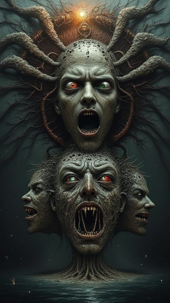 Mindscape of Emotions: Faces in Binary Code Art