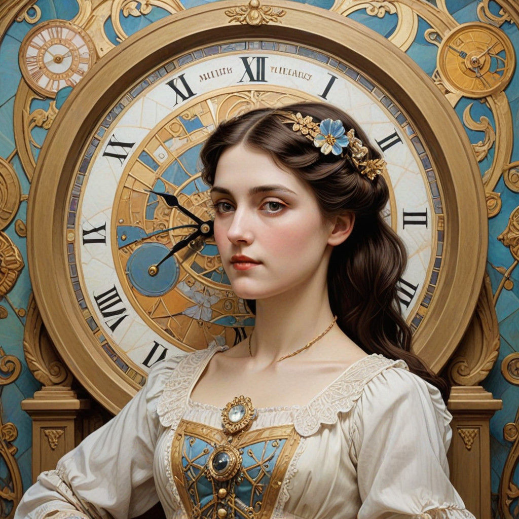 Art Nouveau Dreamscape: Timeless Whispers of Proust's Madele...