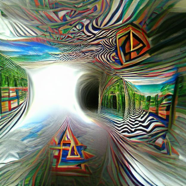 Abstract Tunnel to a 4D Inverted World