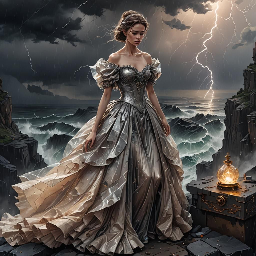 Mysterious Woman and Shattered Music Box Art